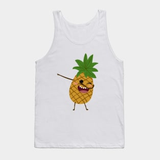 Dabbing Pineapple Aloha Beaches Tank Top